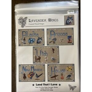 Lavender Wings Land That I Love State Part 10 Counted Cross Stitch Pattern 1R